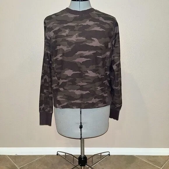 ATHLETA Women Farallon Crew Long Sleeves Sweatshirt Camo​​​ - Picture 5 of 9